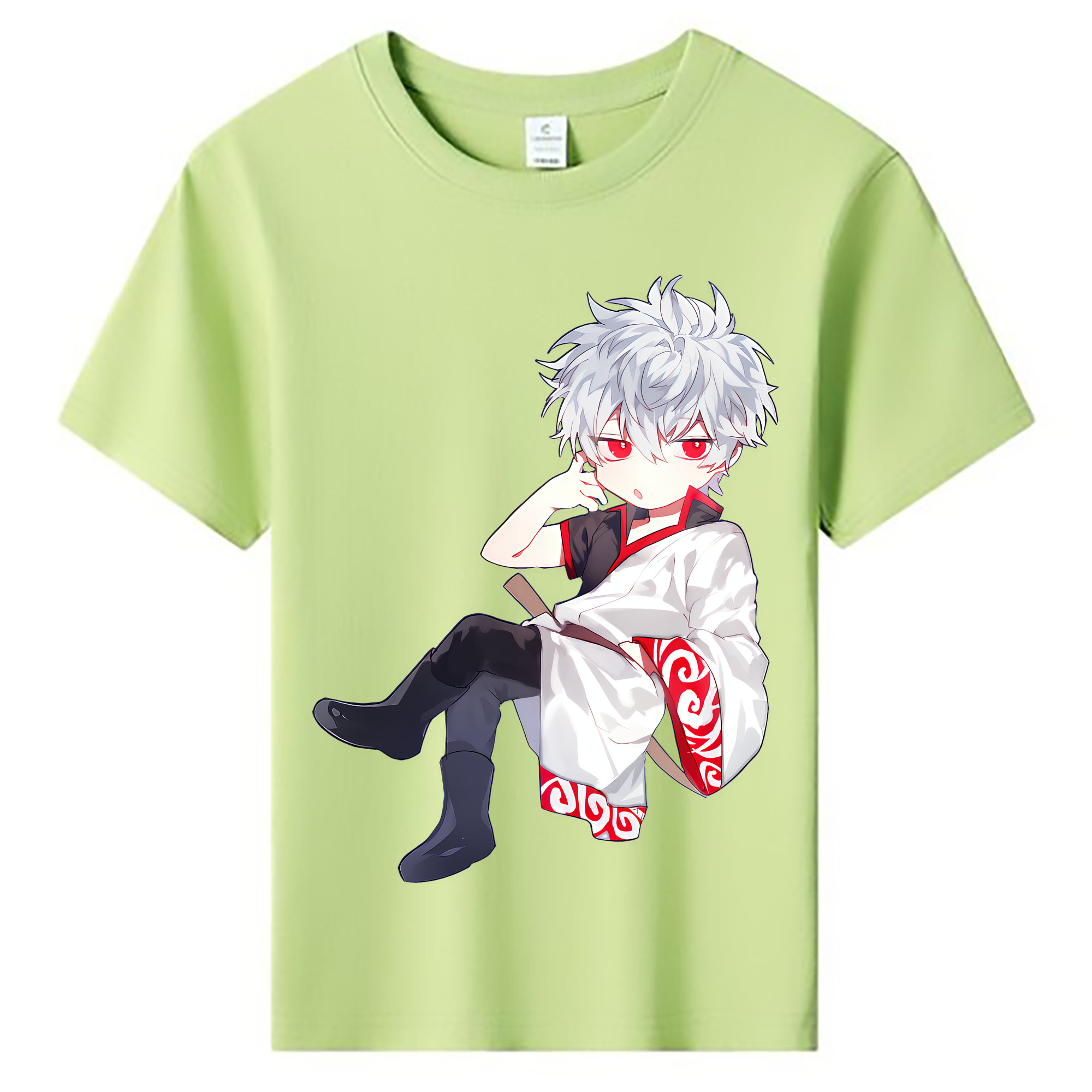 （画像用） ぎんたま 坂田銀時（さかたぎんとき） 神楽 志村新八（しむら しんぱち） GINTAMA Sakata Gintoki Kagura Shimura Shinpachi 綿100％キッズTシャツ（フロントプリント）